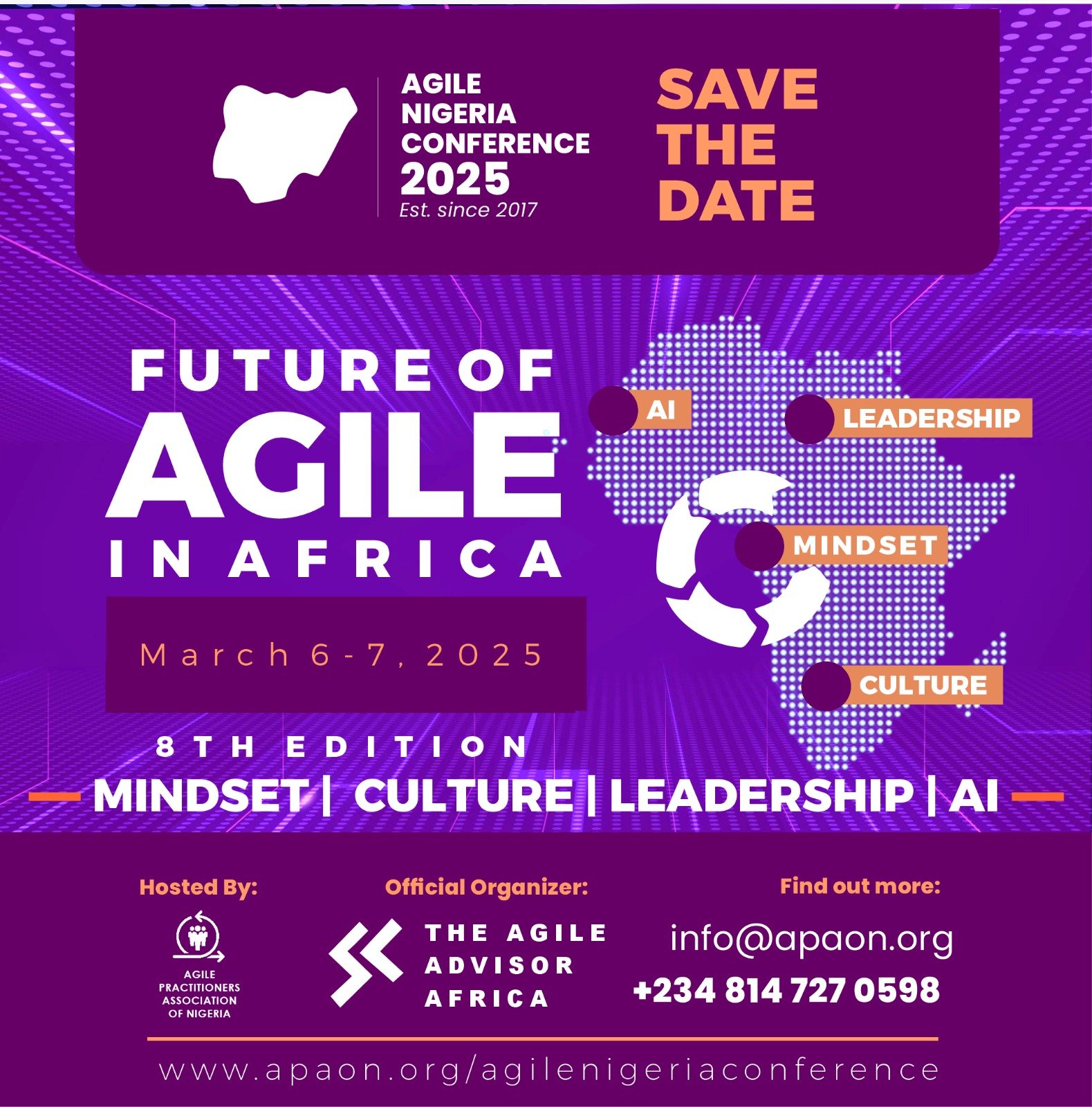 Agile Nigeria Conference 2025 (Future of Agile in Africa) Flyer